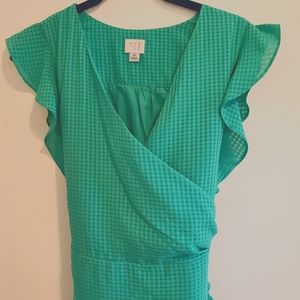 A New Day Wrap Front Dress